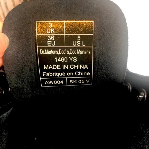 Dr Martens AirWair 1460 Patent Leather Boots Size 5 - Picture 4 of 11